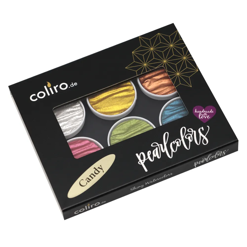 Finetec Zestaw akwareli, Candy - Coliro Pearl Colors - 6 kolorów