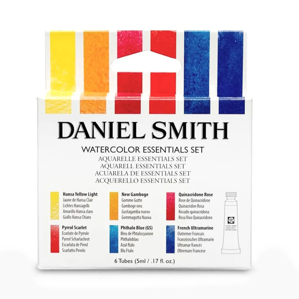 Daniel Smith Zestaw akwareli Extra Fine Essentials - - 6 kolorów x 5 ml > Farby Akwarelowe