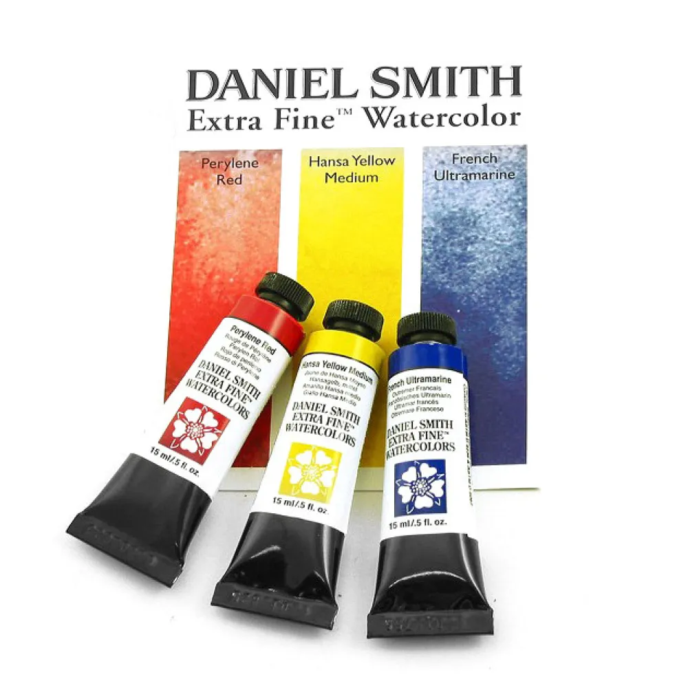 Daniel Smith Zestaw akwareli Extra Fine Primary - - 3 kolory x 15 ml