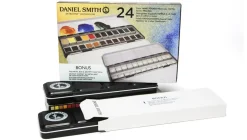 Daniel Smith Zestaw akwareli Extra Fine w półkostkach + Bonus - - 24 kolory ><noscript><img width=