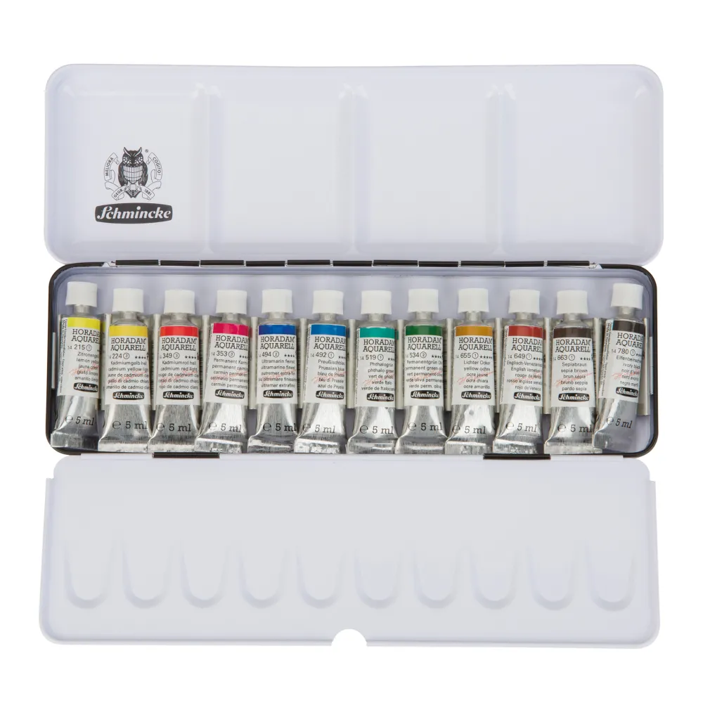 Schmincke Zestaw akwareli Horadam Aquarell - - 12 szt. x 5 ml > Farby Akwarelowe