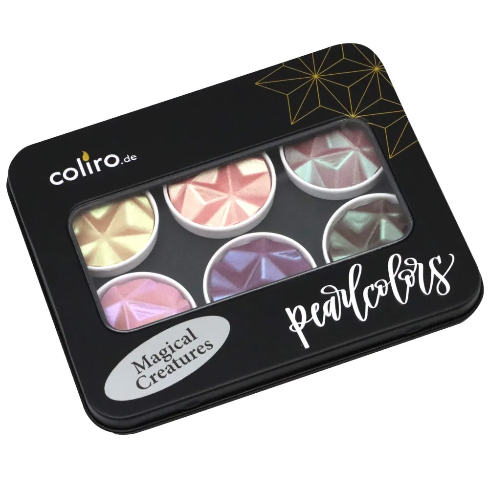 Finetec Zestaw akwareli, Magical Creatures - Coliro Pearl Colors - 6 kolorów