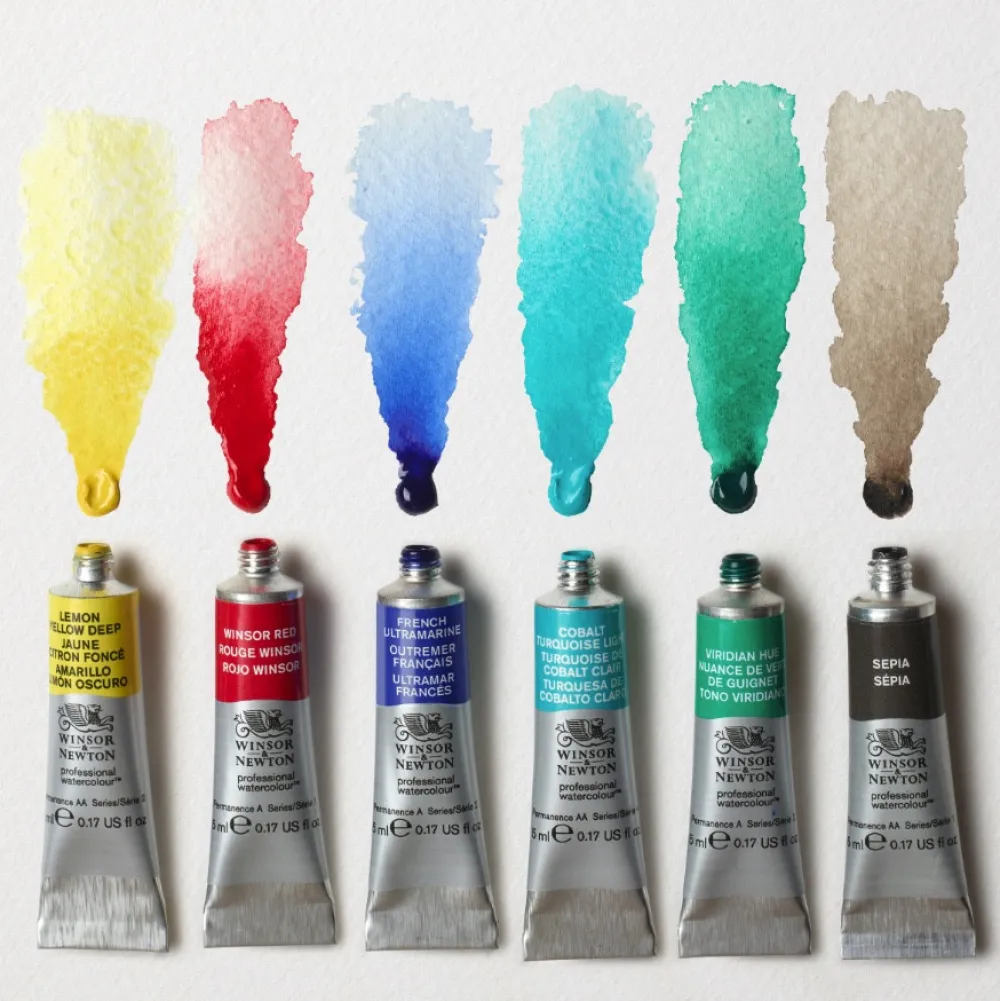 Winsor & Newton Zestaw akwareli Professional Mindful - - 6 x 5 ml > Farby Akwarelowe
