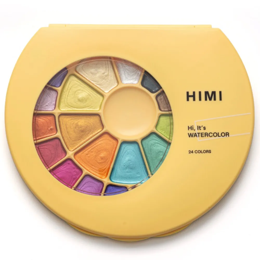 HIMI Zestaw akwareli Semi-Moist Metallic - - 24 szt.