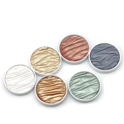 Finetec Zestaw akwareli, Silk - Coliro Pearl Colors - 6 kolorów