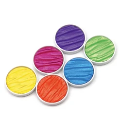 Finetec Zestaw akwareli, Vibrant - Coliro Pearl Colors - 6 kolorów