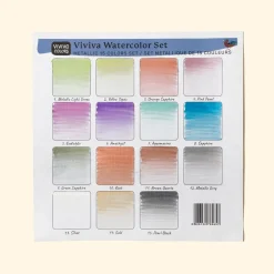 Viviva Colors Zestaw akwareli - - Metallics, 15 kolorów ><noscript><img width=