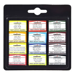 Karmanski Zestaw akwareli w kostkach - Karmański - 12 kolorów