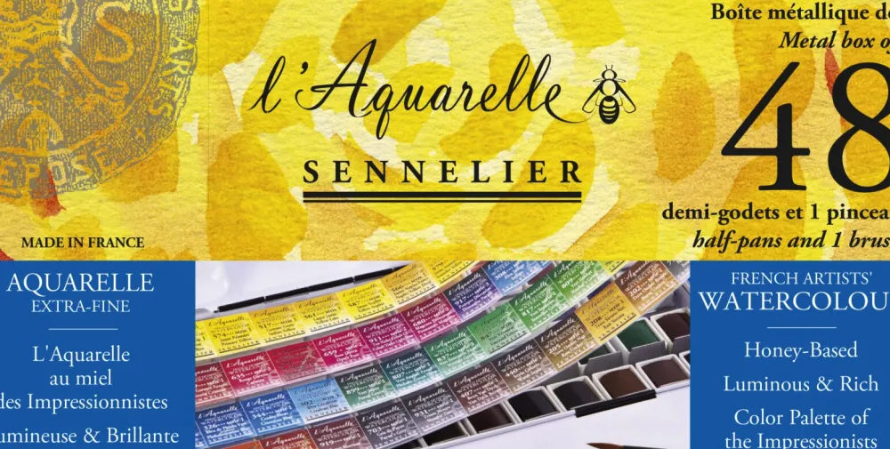 Sennelier Zestaw akwareli w półkostkach l'Aquarelle - - 48 szt.