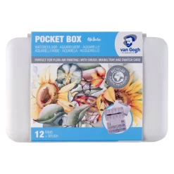 Van Gogh Zestaw akwareli w półkostkach Pocket Box Shades of Nature - - 12 kolorów ><noscript><img width=