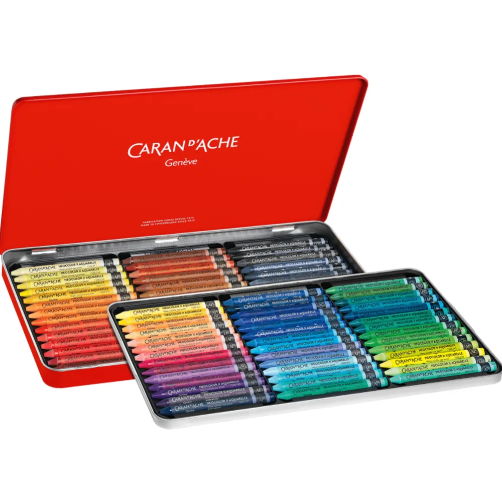 Caran d'Ache Zestaw akwarelowych pasteli Neocolor II - - 84 kolory