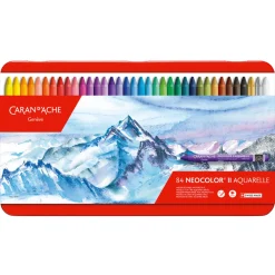 Caran d'Ache Zestaw akwarelowych pasteli Neocolor II - - 84 kolory