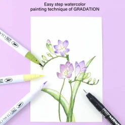 Kuretake Zestaw akwarelowy Watercolor Flowers, Gradation - - 11 szt. ><noscript><img width=