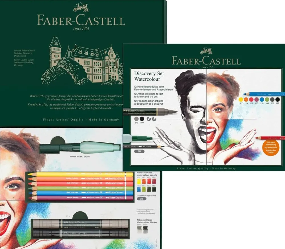 Faber-Castell Zestaw artystyczny Discovery Watercolour - - 12 szt.