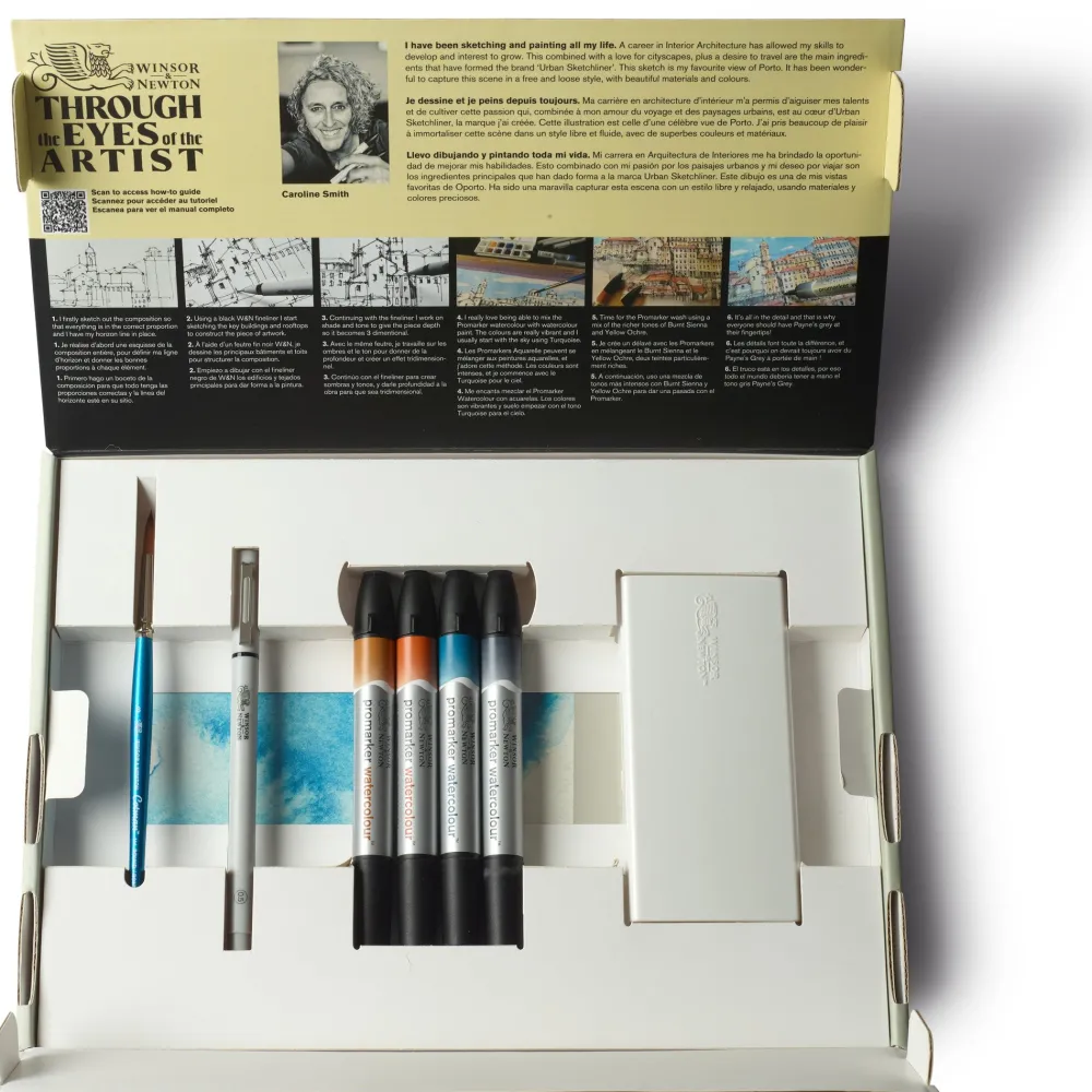 Winsor & Newton Zestaw artystyczny Mixed Media Urban Sketching - - 16 pcs