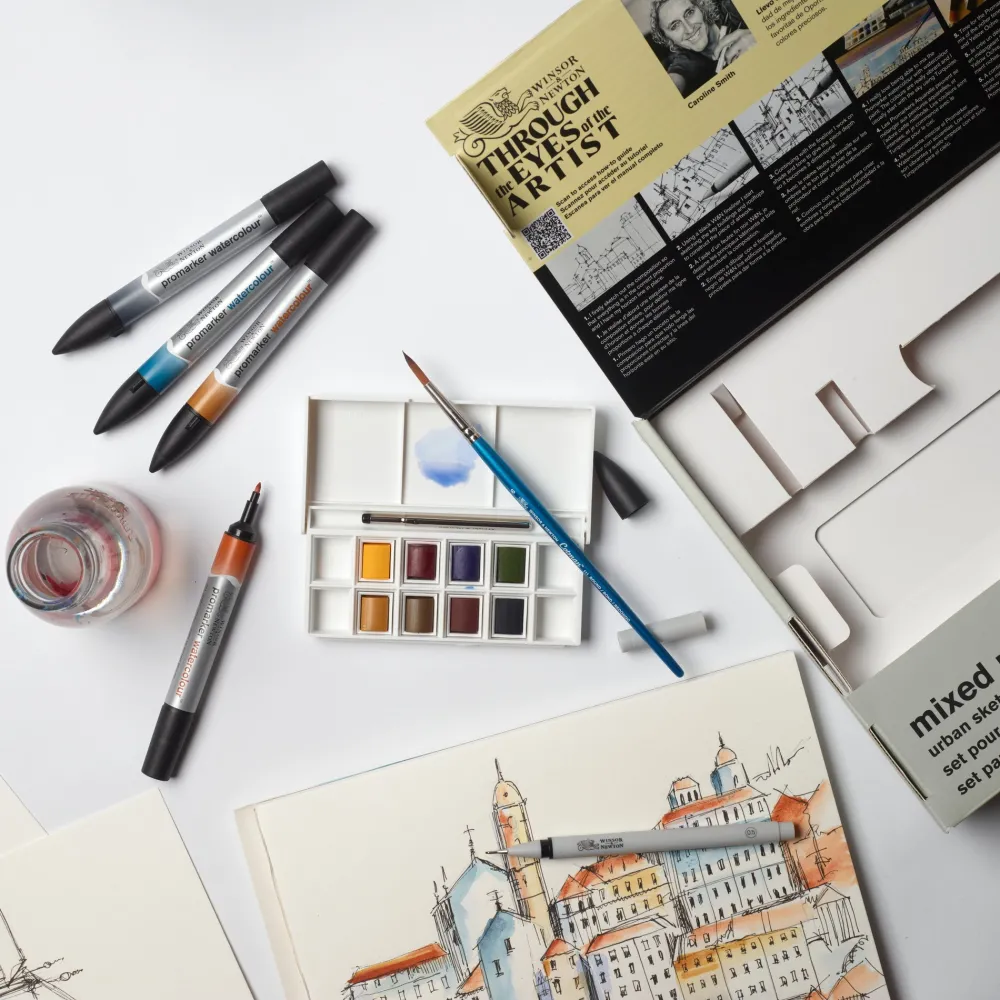 Winsor & Newton Zestaw artystyczny Mixed Media Urban Sketching - - 16 pcs
