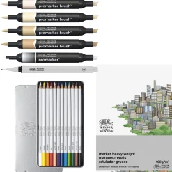 Winsor & Newton Zestaw artystyczny Mixed Media Fashion - - 19 pcs