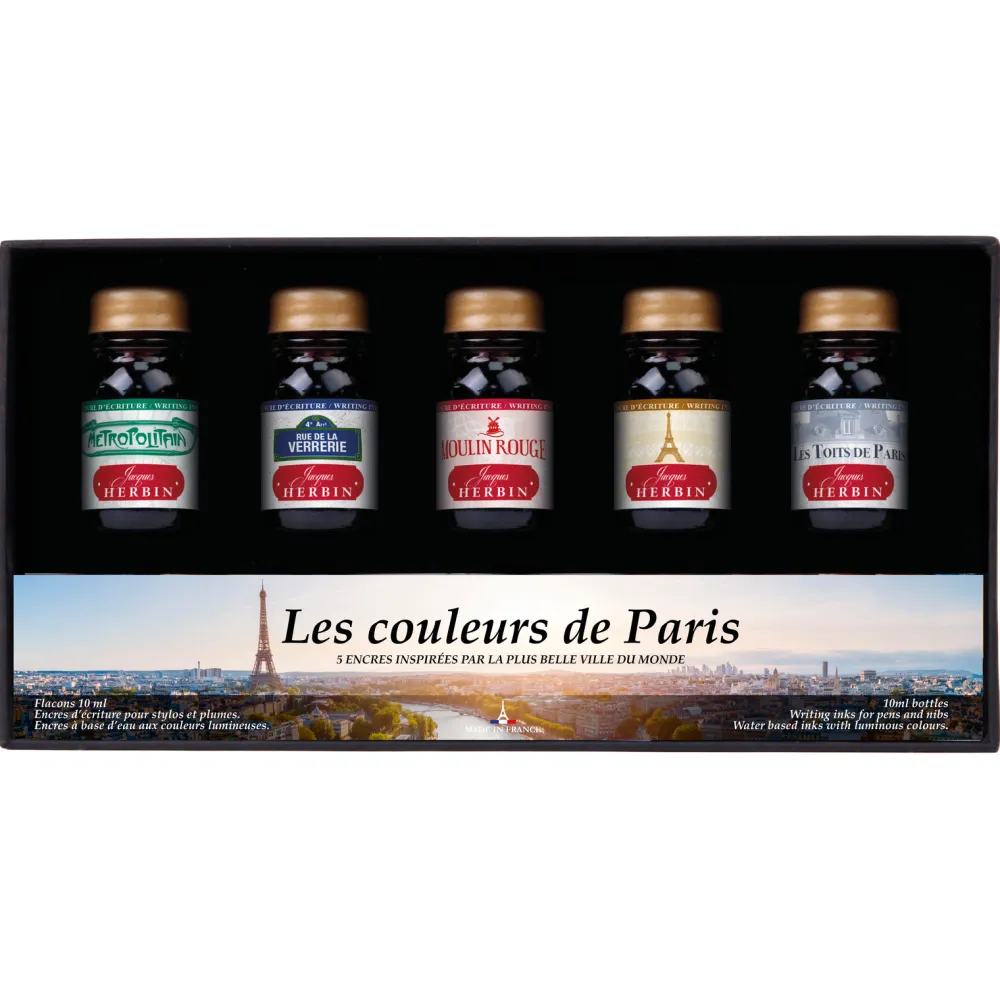 J.Herbin Zestaw atramentów Colors of Paris - - 5 x 10 ml > Atramenty