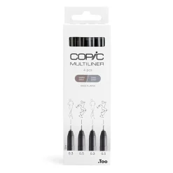 Copic Zestaw cienkopisów Multiliner - Grays 4 szt.