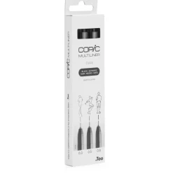 Copic Zestaw cienkopisów Multiliner Medium - Black 3 szt.