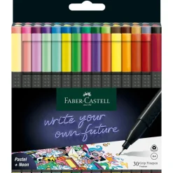 Faber-Castell Zestaw cienkopisów Grip Finepen - - 30 kolorów