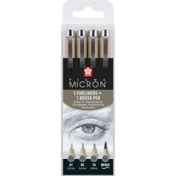 Sakura Zestaw cienkopisów Pigma Micron - - Cool Gray, 4 szt.