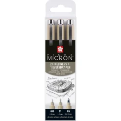 Sakura Zestaw cienkopisów Pigma Micron Urban - - czarny, 3 szt.