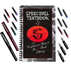 Speedball Zestaw Deluxe z piórem wiecznym do kaligrafii - - 18 szt.