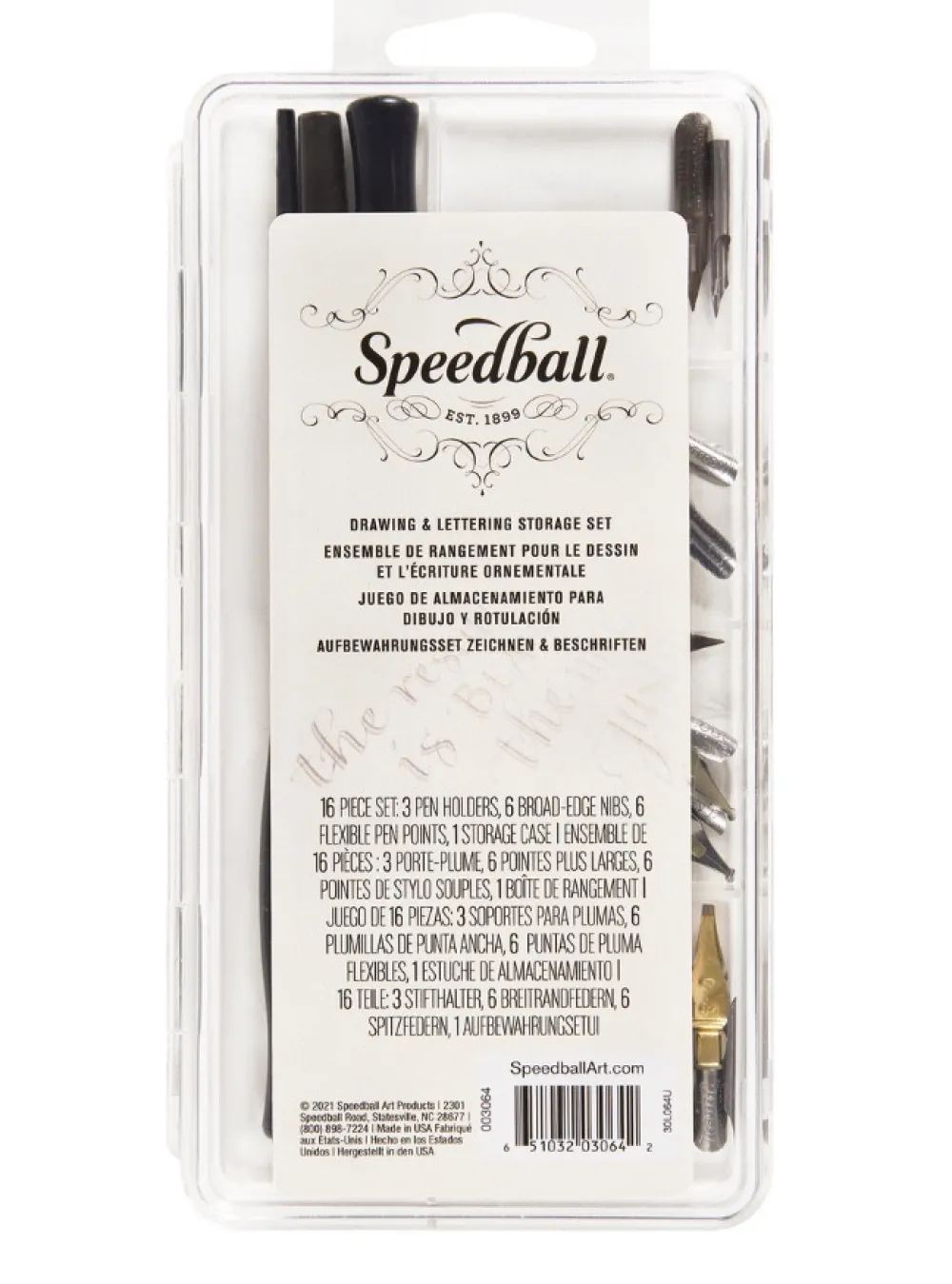 Speedball Zestaw do kaligrafii Drawing & Lettering - - 16 szt.