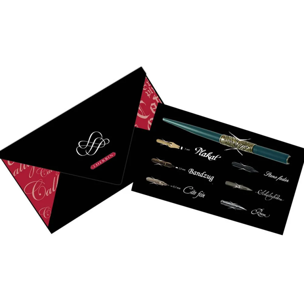 J.Herbin Zestaw do kaligrafii - - Belle Epoque Calligraphy Gift Set, 7 szt. > Zestawy Do Kaligrafii