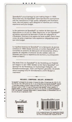 Speedball Zestaw do kaligrafii Left-Handed - - 7 szt.