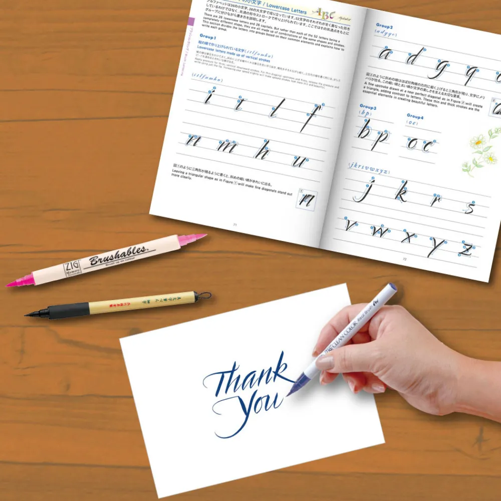 Kuretake Zestaw do kaligrafii Zig Brush Lettering Starter Set - - 5 szt. > Zestawy Do Kaligrafii