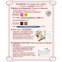 Kuretake Zestaw do kaligrafii Zig Calligraphy Starter Set - - 5 szt.