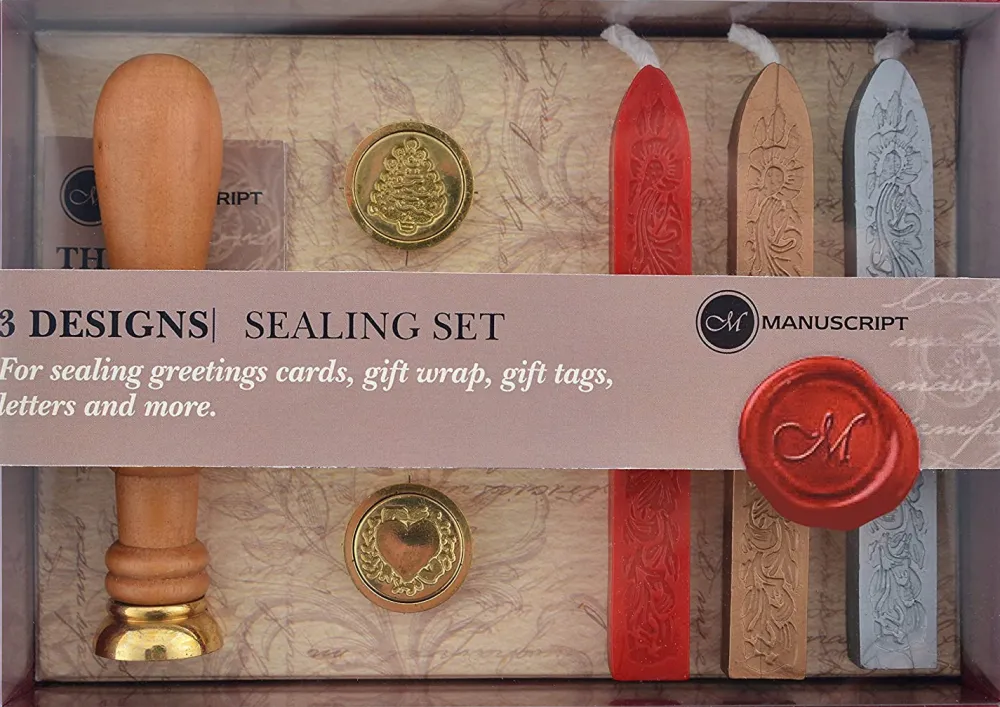 Manuscript Zestaw do lakowania 3 Designs Sealing Set -