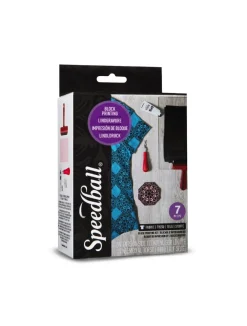 Speedball Zestaw do linorytu Fabric Block Printing Starter Kit - - 7 szt. > Techniki Graficzne