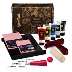 Speedball Zestaw do linorytu Water-Soluble Deluxe Kit - - 15 szt.