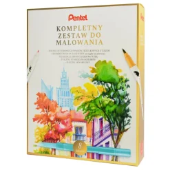 Pentel Zestaw do malowania Brush Sign Pen Twin Manga - - 8 szt.