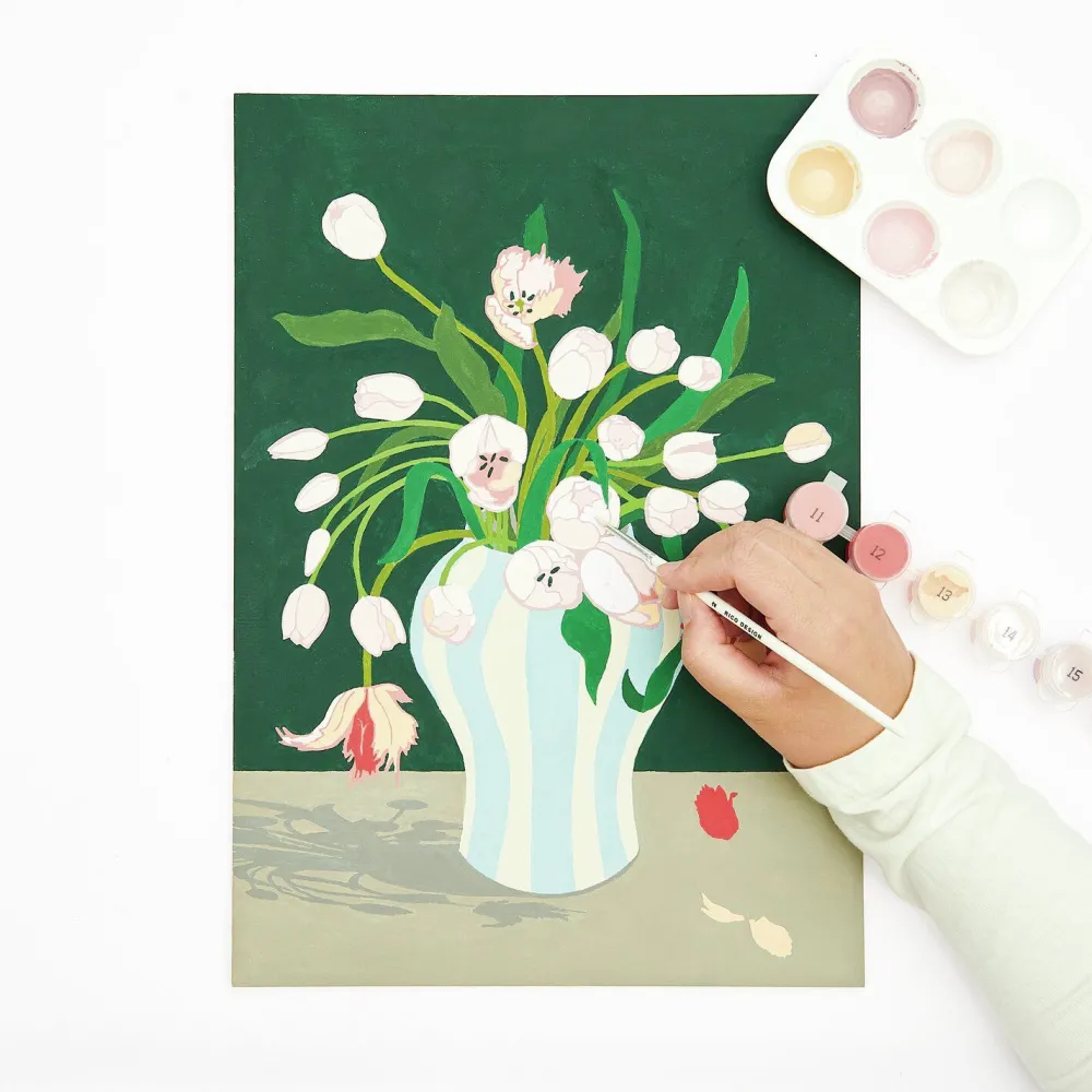Rico Design Zestaw do malowania po numerach - - Tulips Bouquet