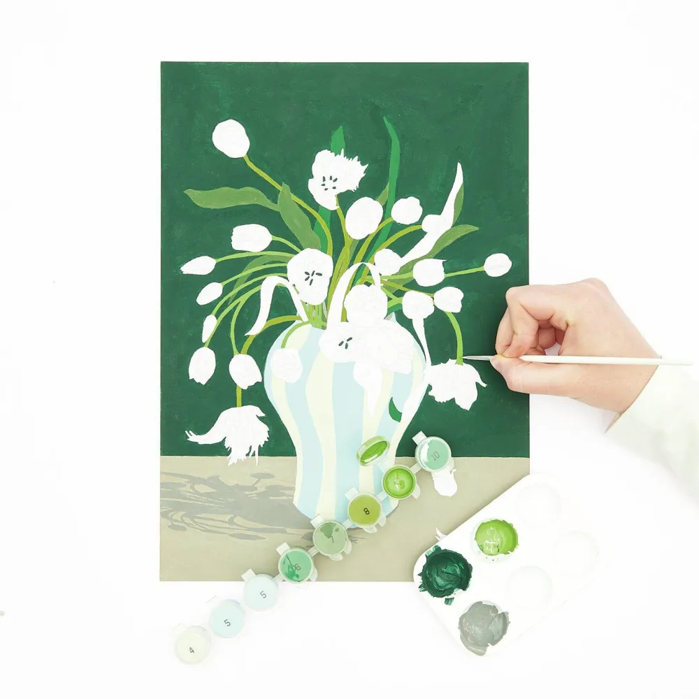 Rico Design Zestaw do malowania po numerach - - Tulips Bouquet