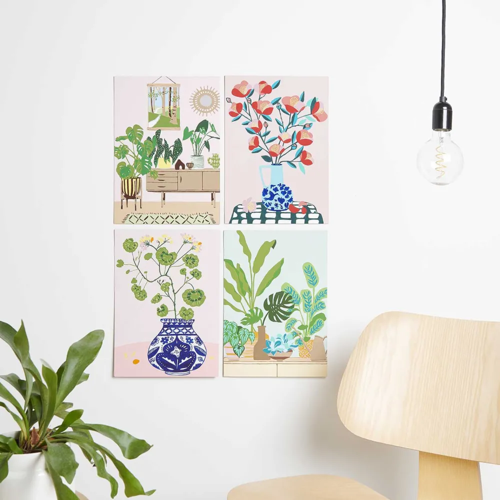 Rico Design Zestaw do malowania po numerach - - Geranium