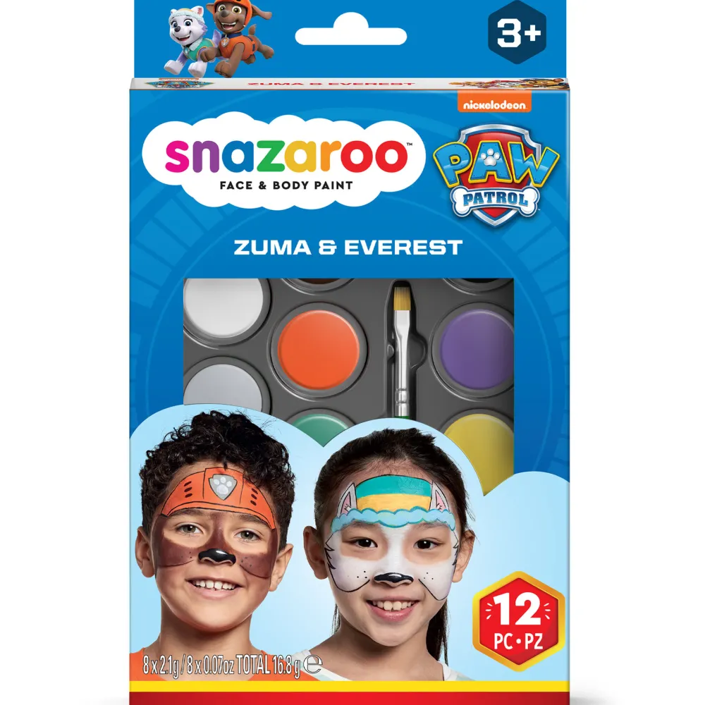 Snazaroo Zestaw do malowania twarzy Zuma i Everest - - 12 szt.