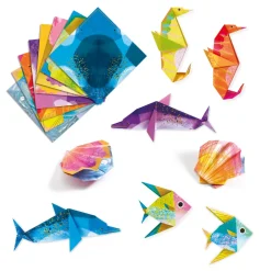 Djeco Zestaw do origami - - Morskie zwierzęta, 24 szt. > Papier Origami
