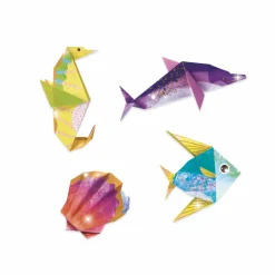 Djeco Zestaw do origami - - Morskie zwierzęta, 24 szt. ><noscript><img width=
