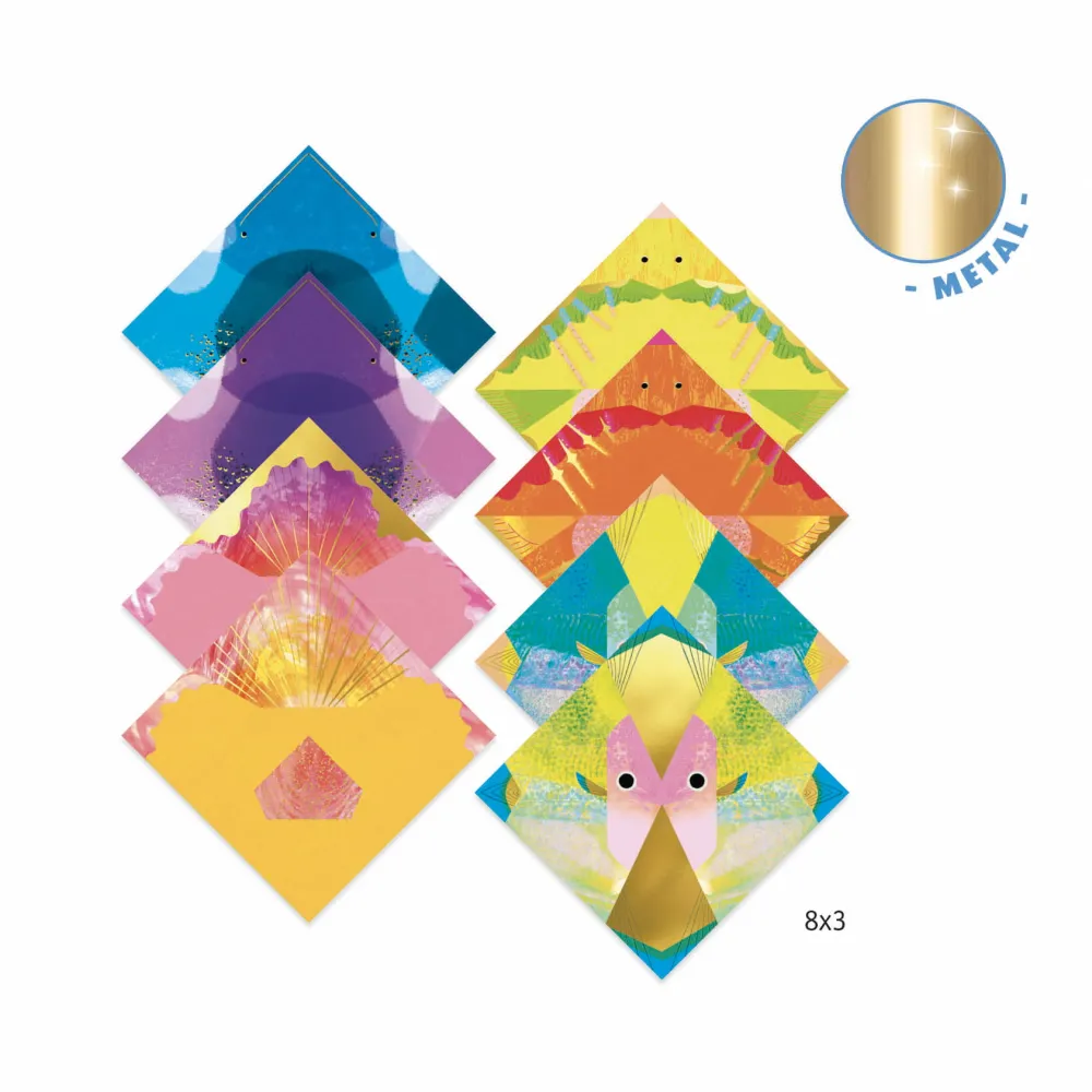 Djeco Zestaw do origami - - Morskie zwierzęta, 24 szt. > Papier Origami