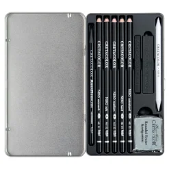 Cretacolor Zestaw do rysowania Deep Black Drawing Set - - 10 szt. > Zestawy Do Rysunku
