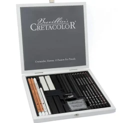 Cretacolor Zestaw do szkicowania Black & White Box - - 25 szt.