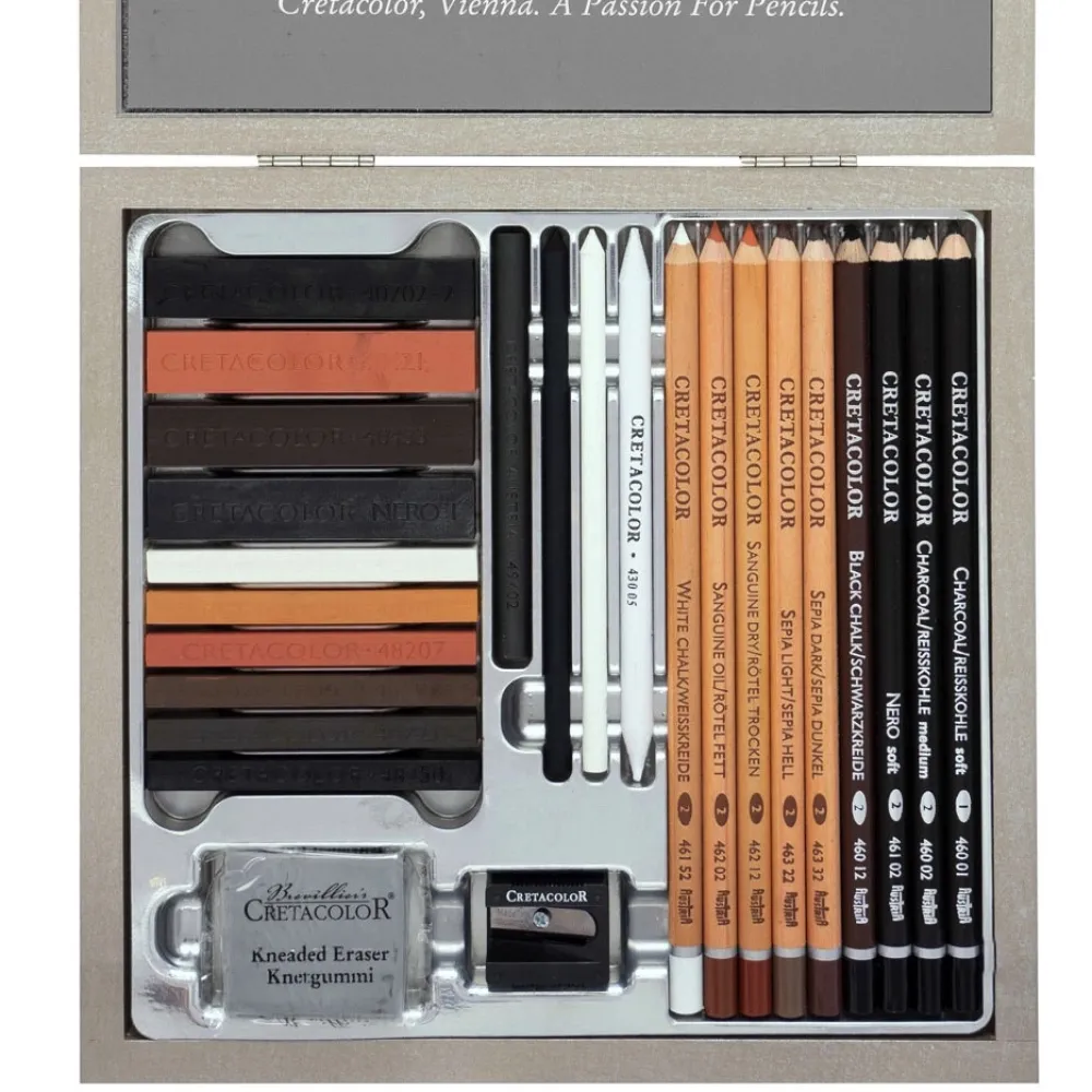 Cretacolor Zestaw do szkicowania Passion Box - - 25 szt.