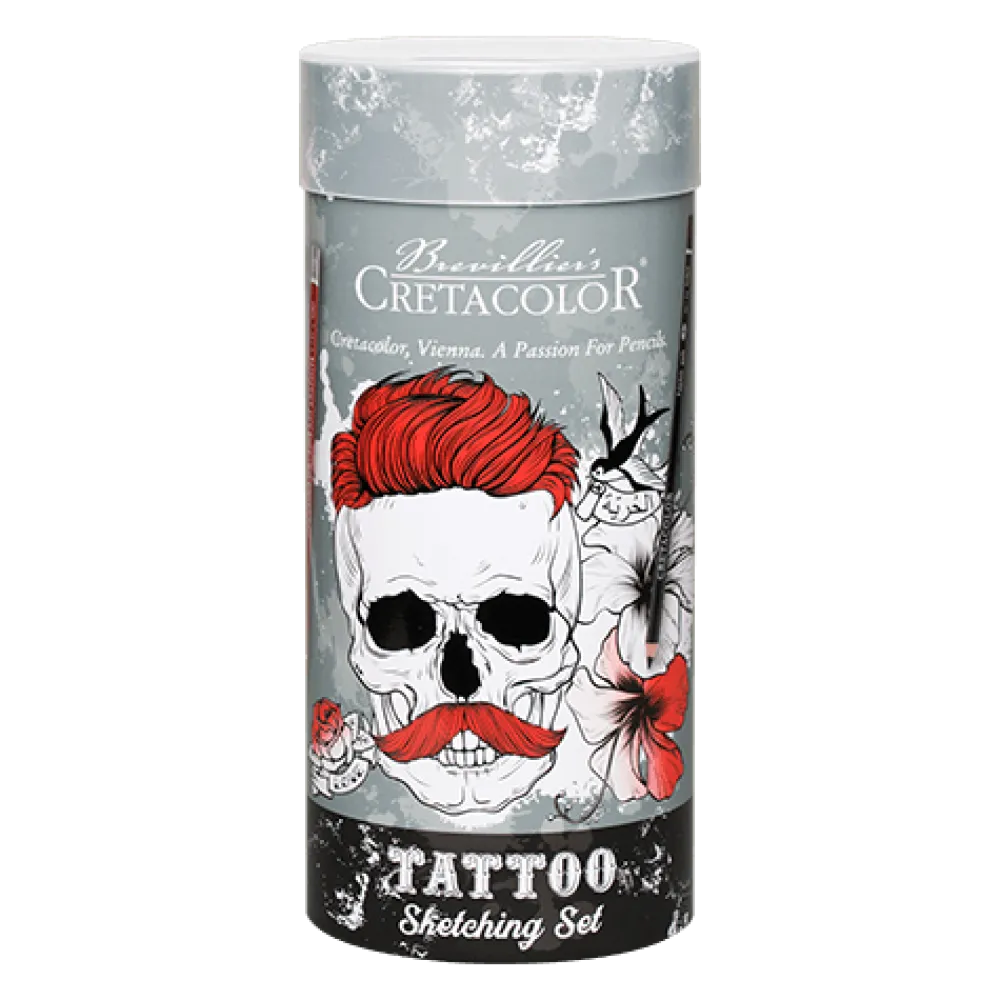 Cretacolor Zestaw do szkicowania tatuaży Tattoo - - 14 szt.