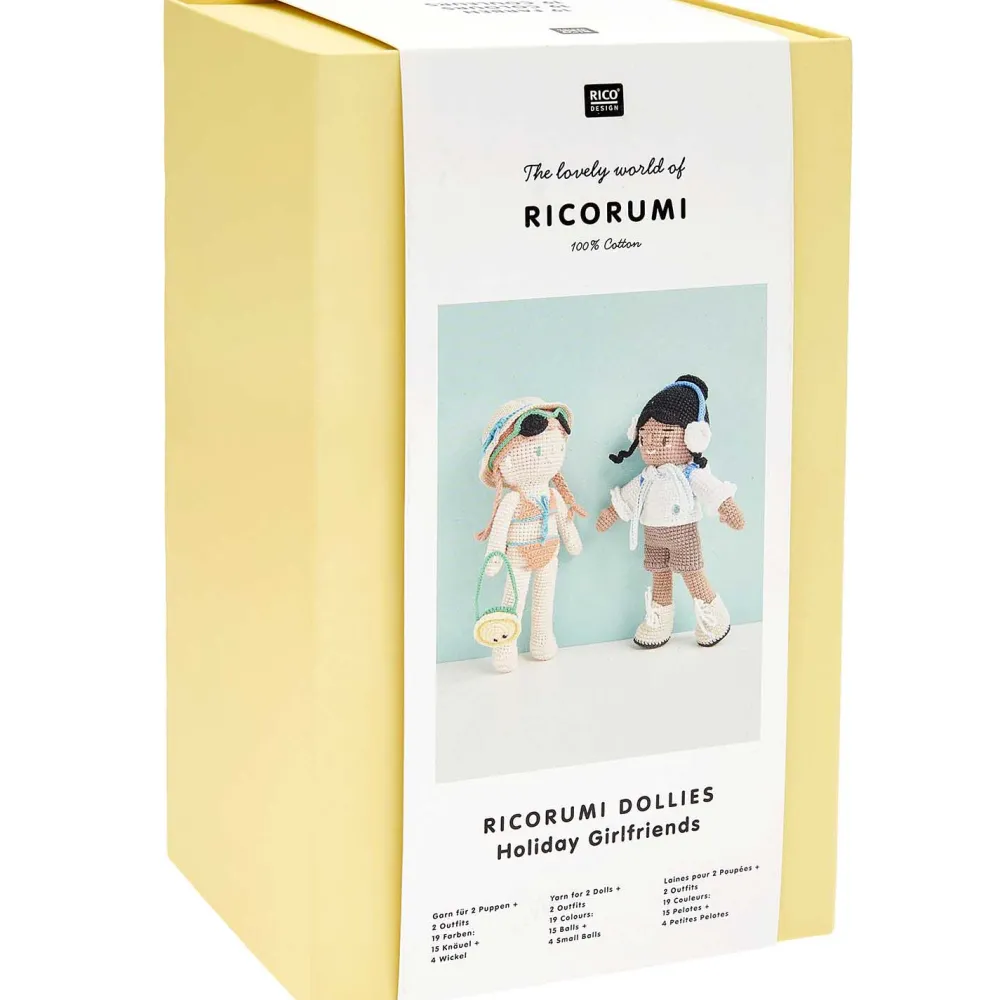 Rico Design Zestaw do szydełkowania Ricorumi Dollies - - Holiday Girlfriends > Zestawy Do Haftu