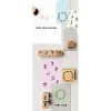 Rico Design Zestaw drewnianych stempli - Paper Poetry - Flora Wreath, 9 szt.